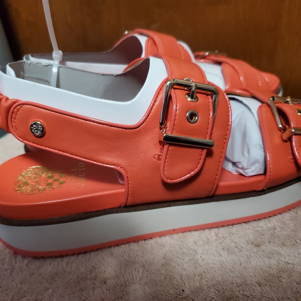 Women’s Orange Buckle Sport Sandals - Picture 3 of 5